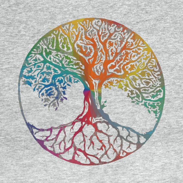 Multi Color Tree of Life by Bluepress